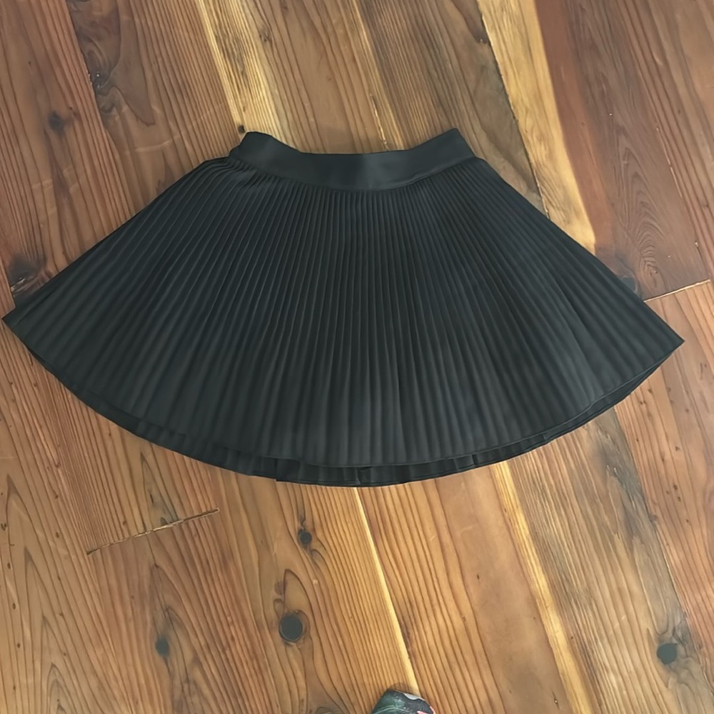 By the Shew Black Pleated Skirt